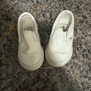 White Van slide ons, Toddler size 5